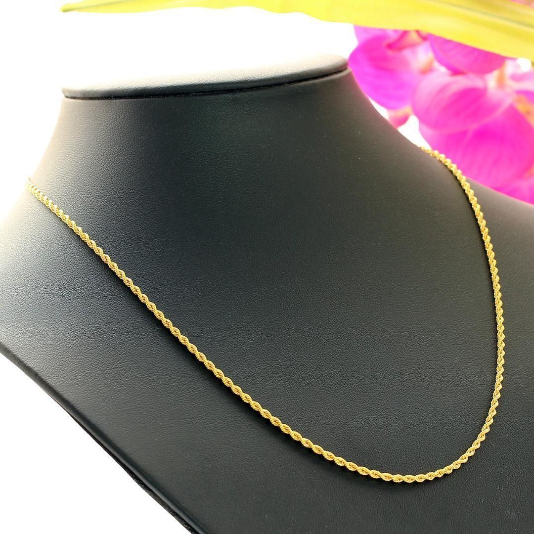 2mm 50cm K18 ロープ ネックレス フリーアジャスター 18金 - メルカリ
