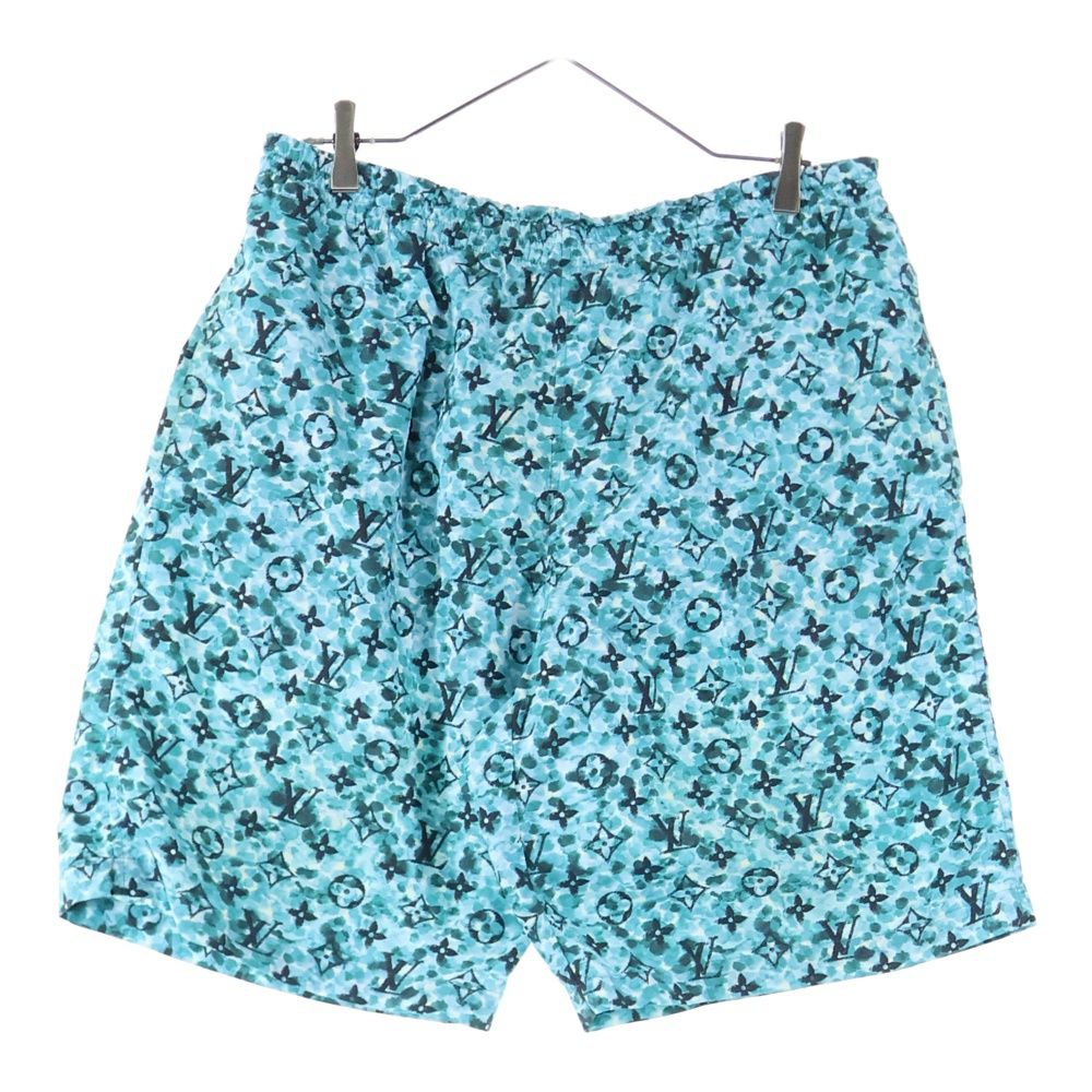 LOUIS VUITTON ルイヴィトン 23AW プリンテッドナイロンスイムショーツ ハーフパンツ モノグラム ショートパンツ グリーン RM232M ZP6 HPW03W