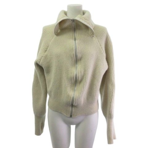 トゥデイフル TODAYFUL Washedwool Zip Knit ウォッシュドウールジップ ニット セーター アイボリー F