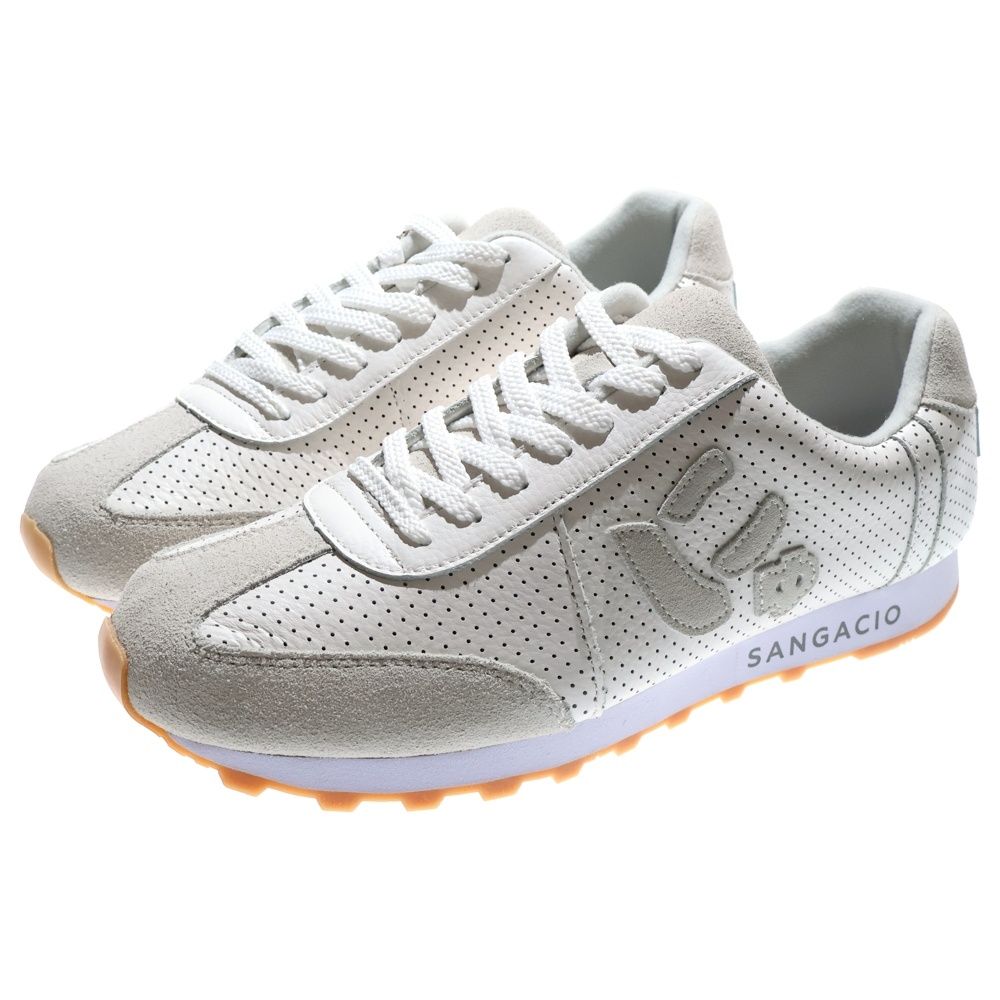 Sangacio (サンガッチョ) にゅ～ず MOM OFF WHITE パンチングレザー