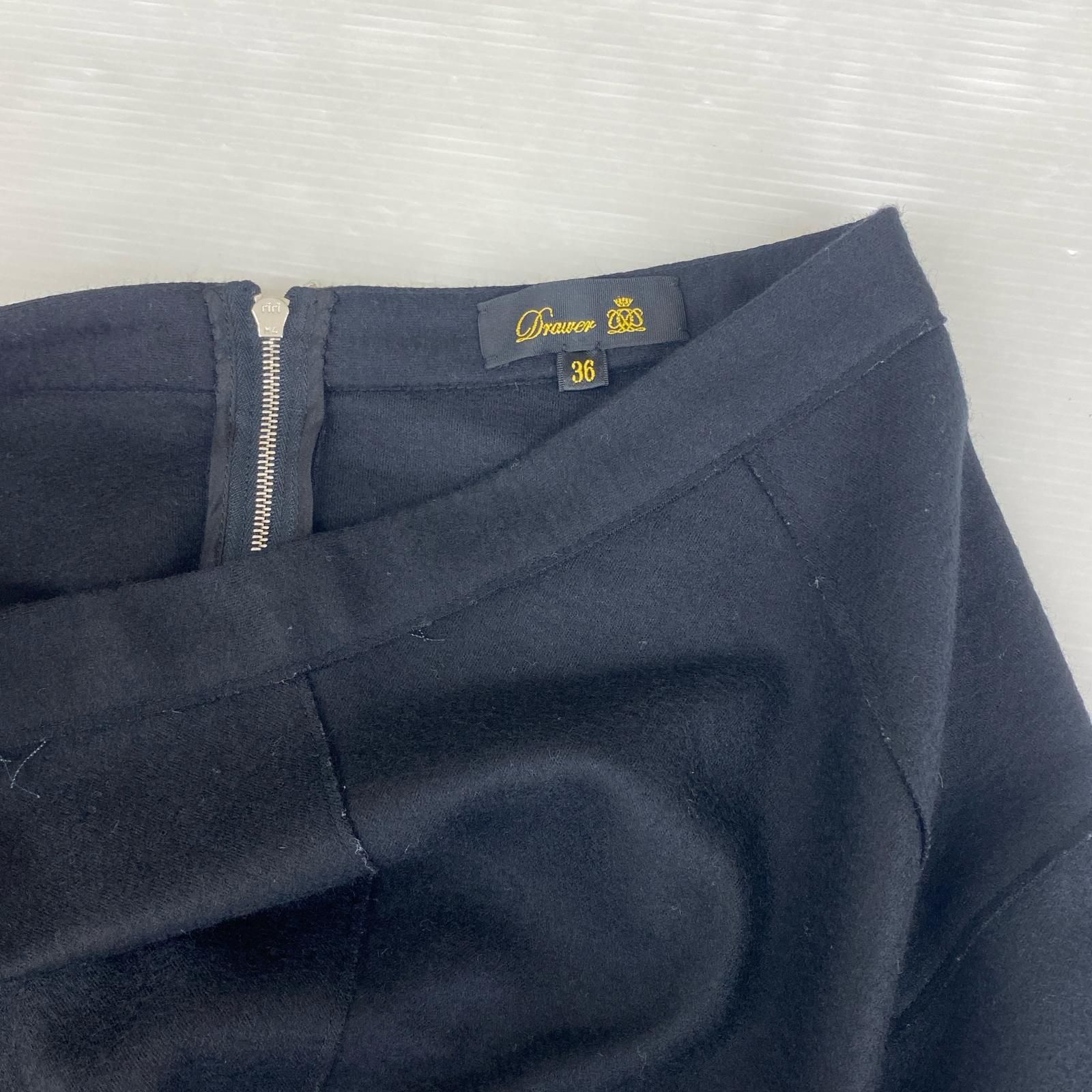 Drawer ドゥロワー フレアスカート size36/ブラック - メルカリ