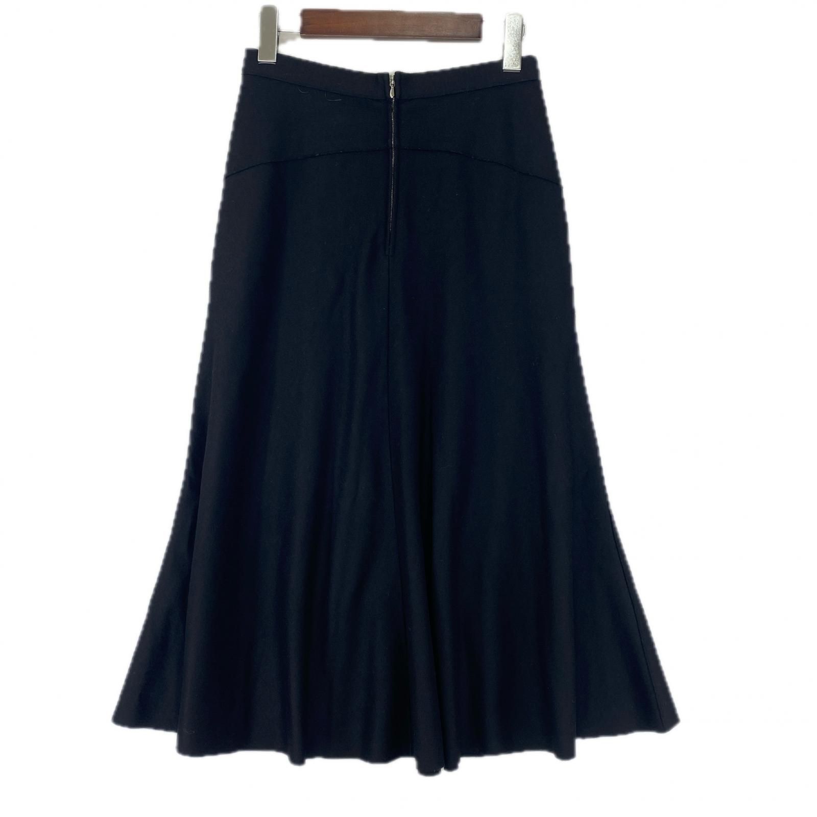 ドゥロワー　フレアースカート Drawer ドゥロワー フレアスカート size36/ブラック - メルカリ