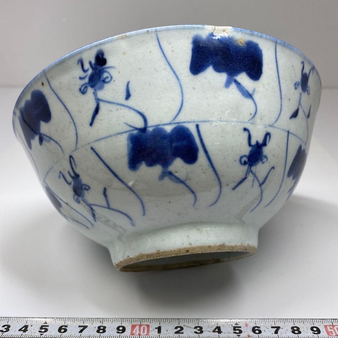 中国 清朝時代新渡鉢 直径18㎝ 東Y7-0122⑤ - メルカリ