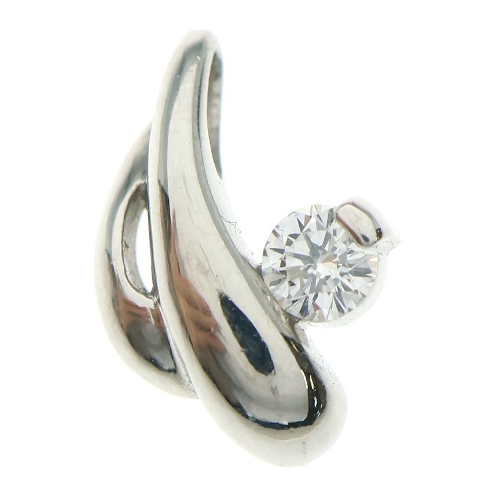 NO BRAND ノーブランド PT900 ダイヤモンドトップ シルバー 2.63g