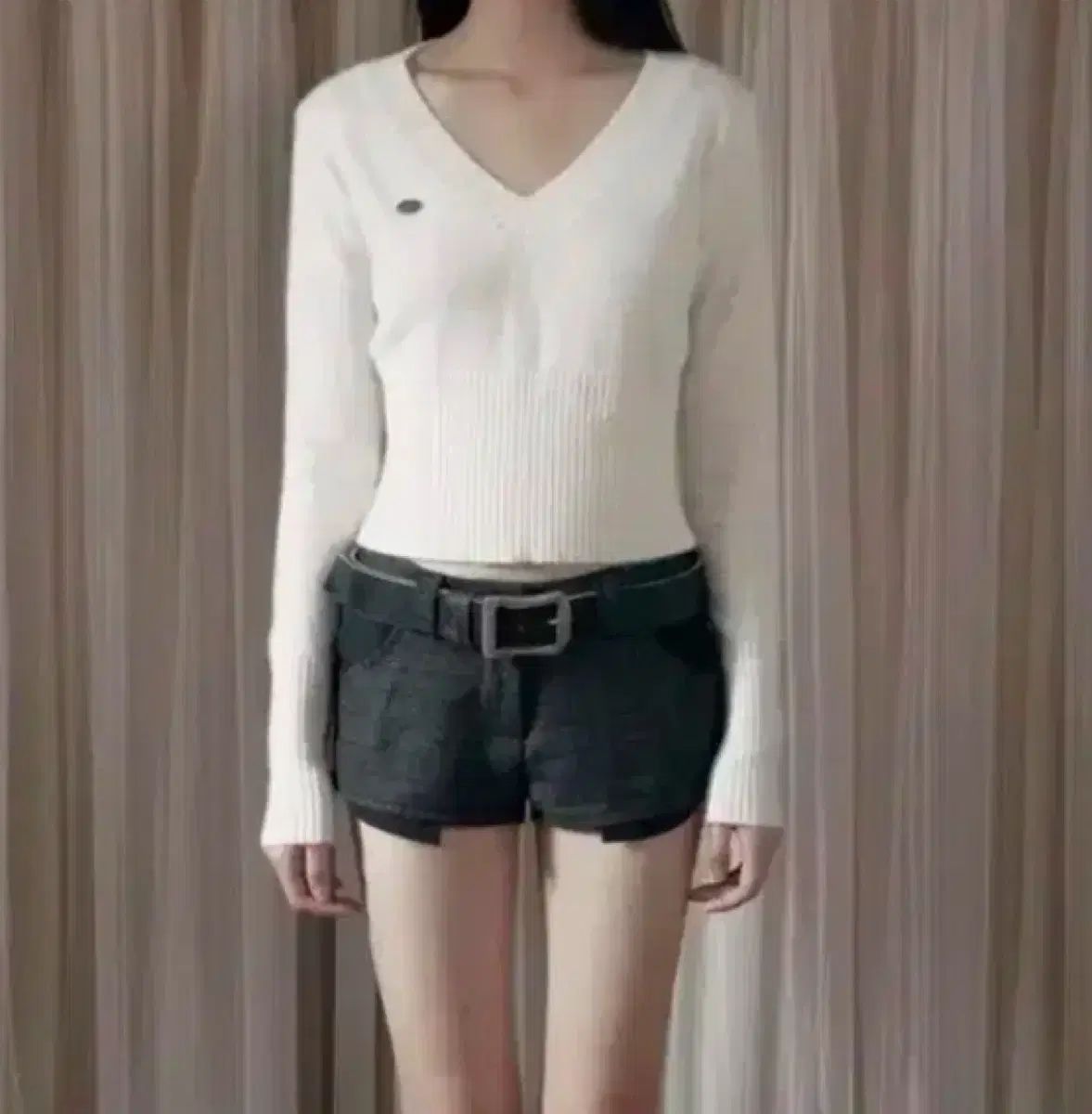 BOHEMSEO ボヘミアンソウル Vネック アンゴラ ウール ニット