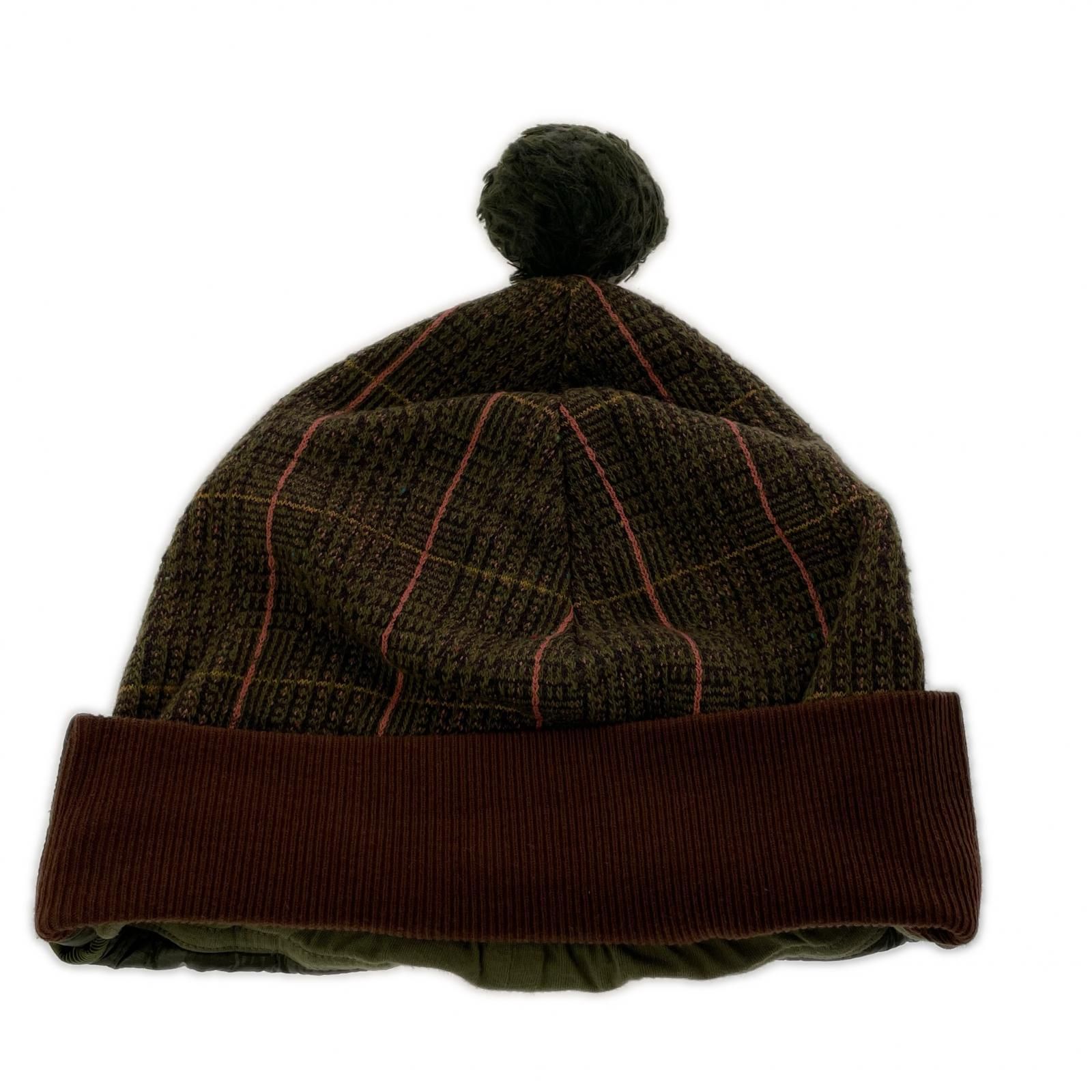 KAPITAL キャピタル キルティング切替ニットキャップ sizeONE SIZE ブラウン×オリーブ