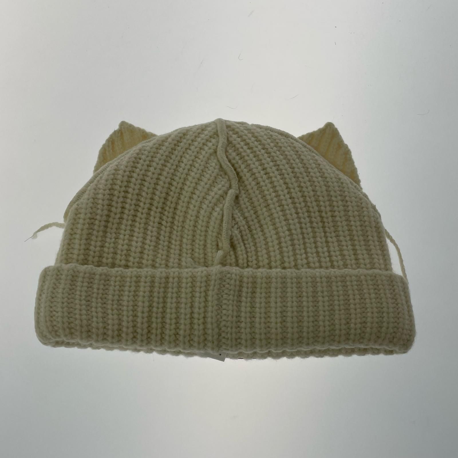 Charles Jeffrey Loverboy チャールズ ジェフリー ラバーボーイ 猫耳ニットキャップ アイボリー