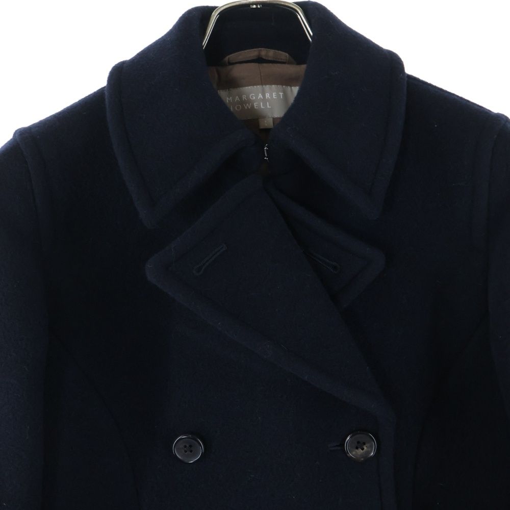 MARGARET HOWELL (マーガレットハウエル) ウール ピーコート ネイビー