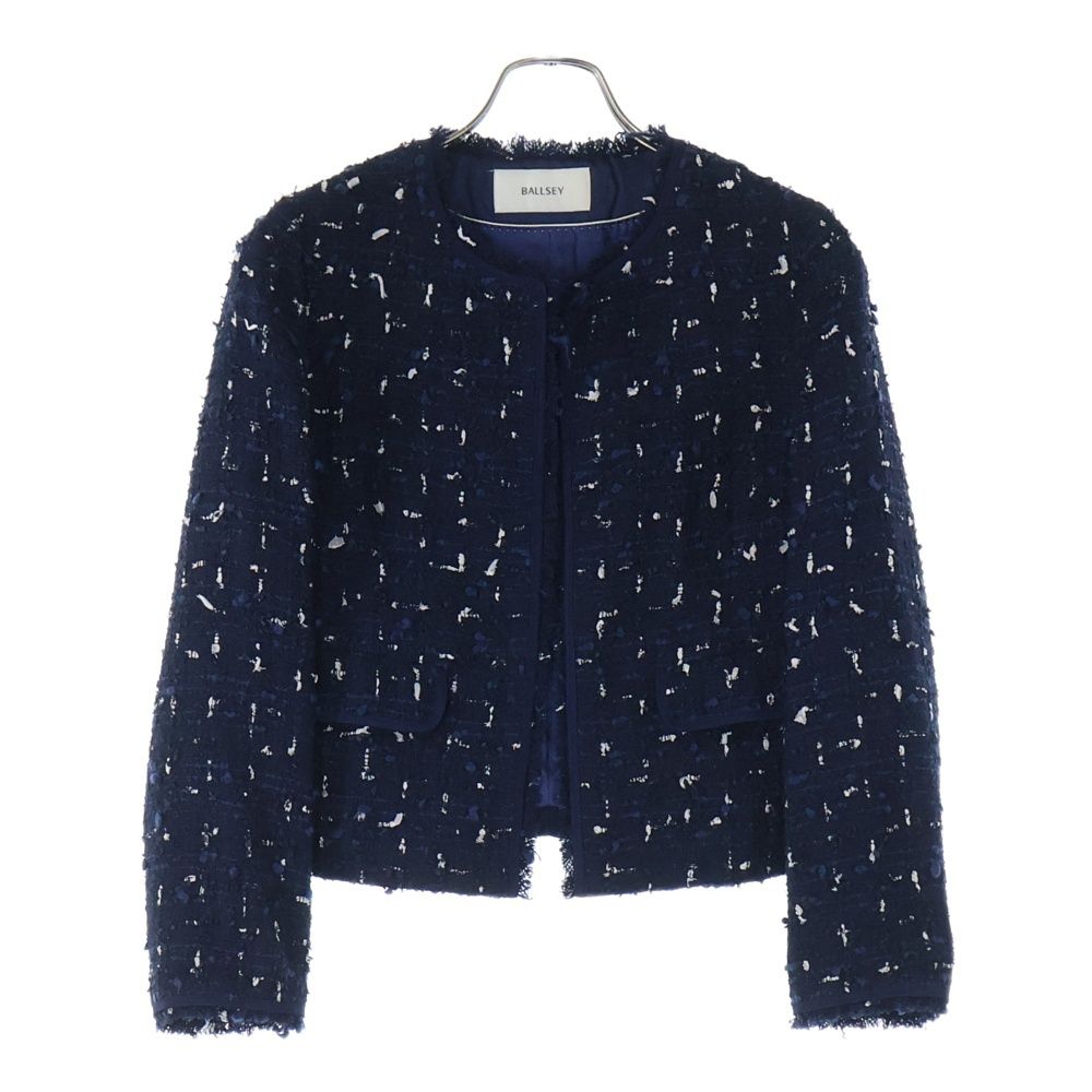 TOMORROWLAND (トゥモローランド) BALLSEY ツイード ノーカラー