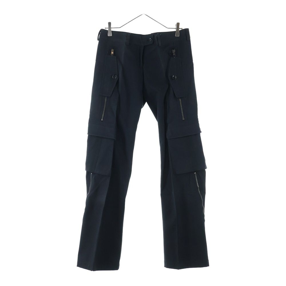 Neil Barrett ニール バレット 裾ジップ ナイロンカーゴパンツ ブラック NPA51A37