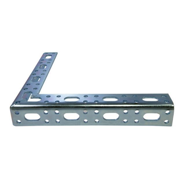 多孔式アングル (両面) 200×200 ［5個］#アングル 多孔式 補助金物 取付 接合 金具 DIY 八幡ねじ