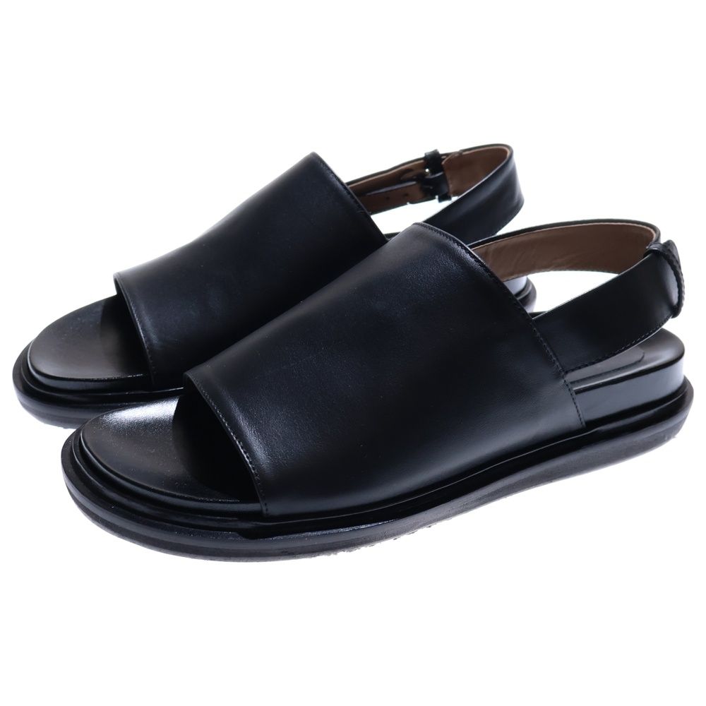 MARNI マルニ バックストラップ レザー サンダル ブラック レディース