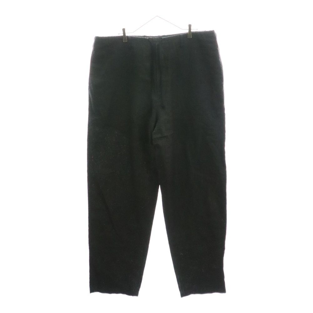 Ground Y グラウンドワイ Sumi Ink-Dyed Linen Work Pants リネン オーバーサイズパンツ ブラック GI-P07-301