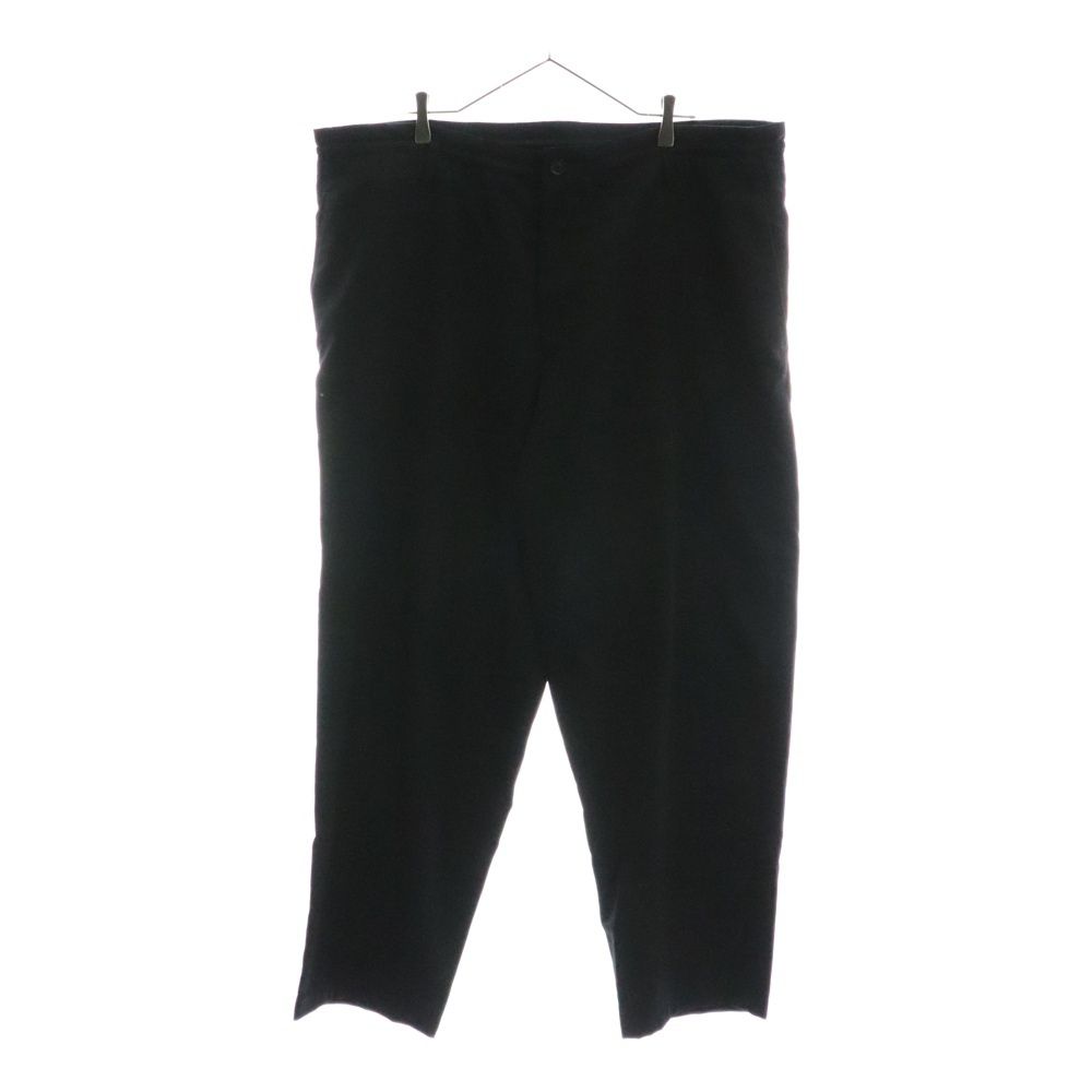 Yohji Yamamoto ヨウジヤマモト 20AW GABARDINE THICK PANTS ギャバジンオーバーサイズ ワイドスラックスパンツ ブラック HR-P19-100