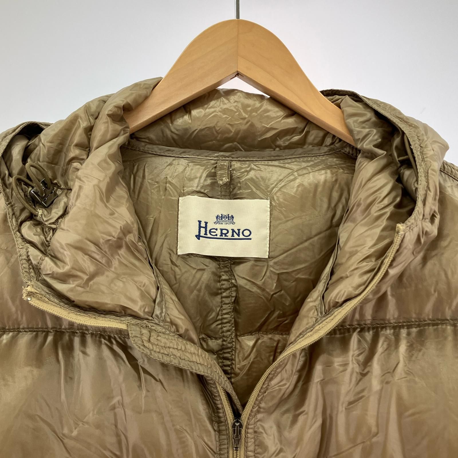 Herno ヘルノ 21120ダウンジャケット 注文 size48/ブラウン系
