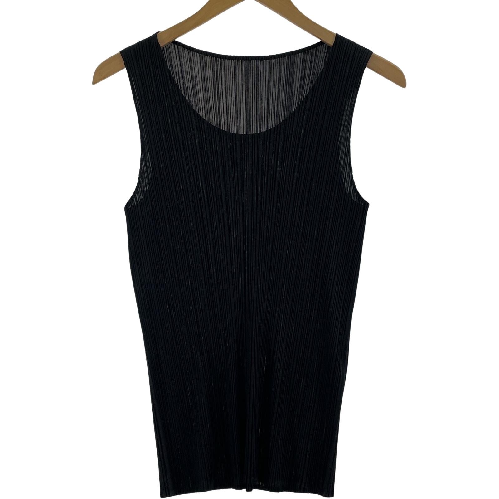 PLEATS PLEASE プリーツプリーズ プリーツタンクトップ size3 ブラック