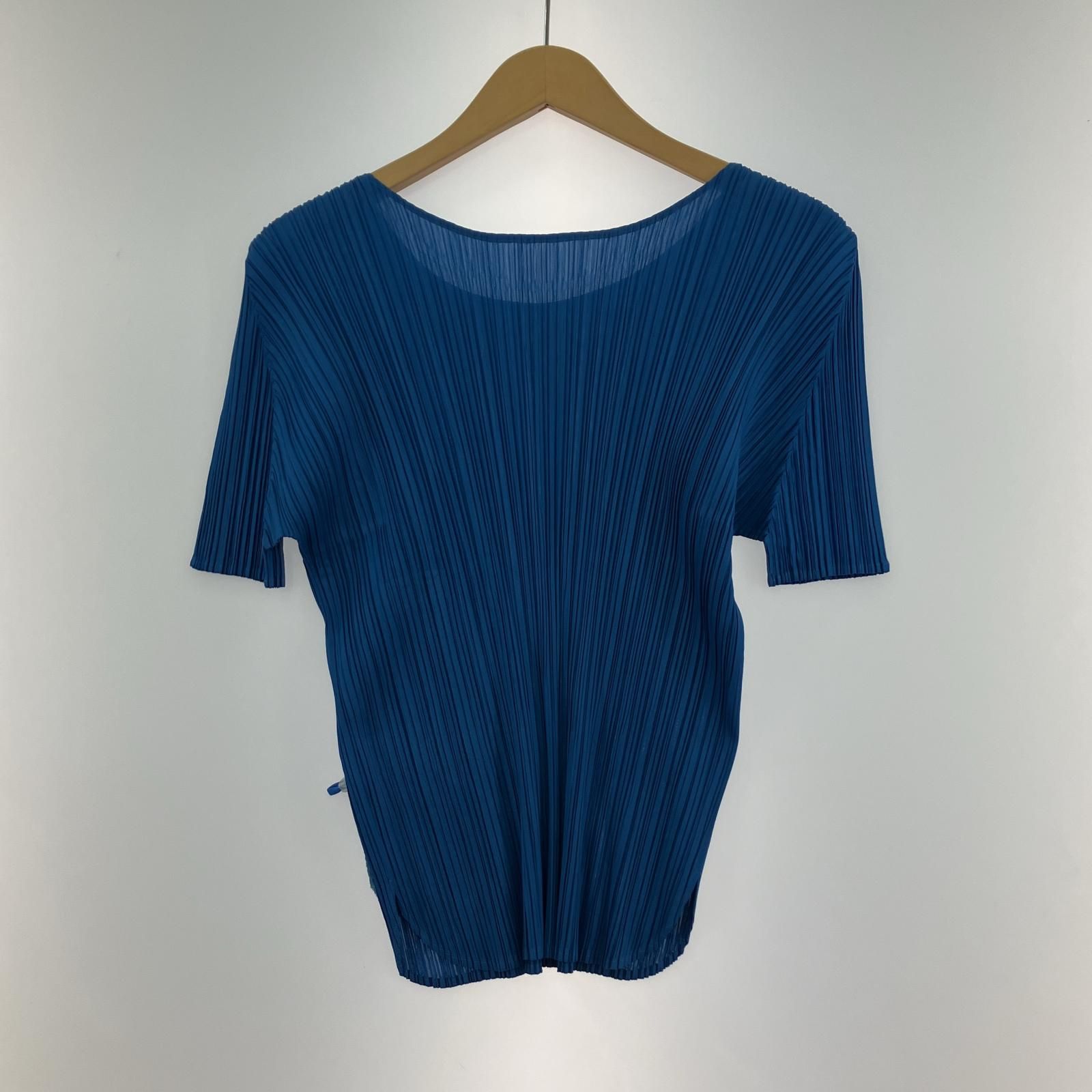 PLEATS PLEASE プリーツプリーズ PP 83-JK 622 プリーツカットソー size 3 ブルー