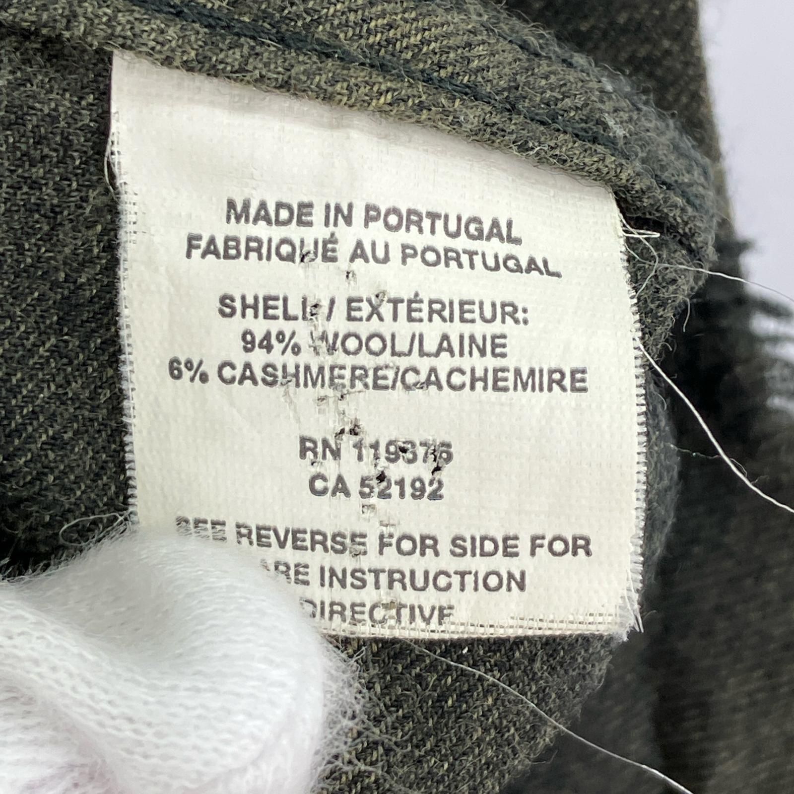 チェック長袖シャツ