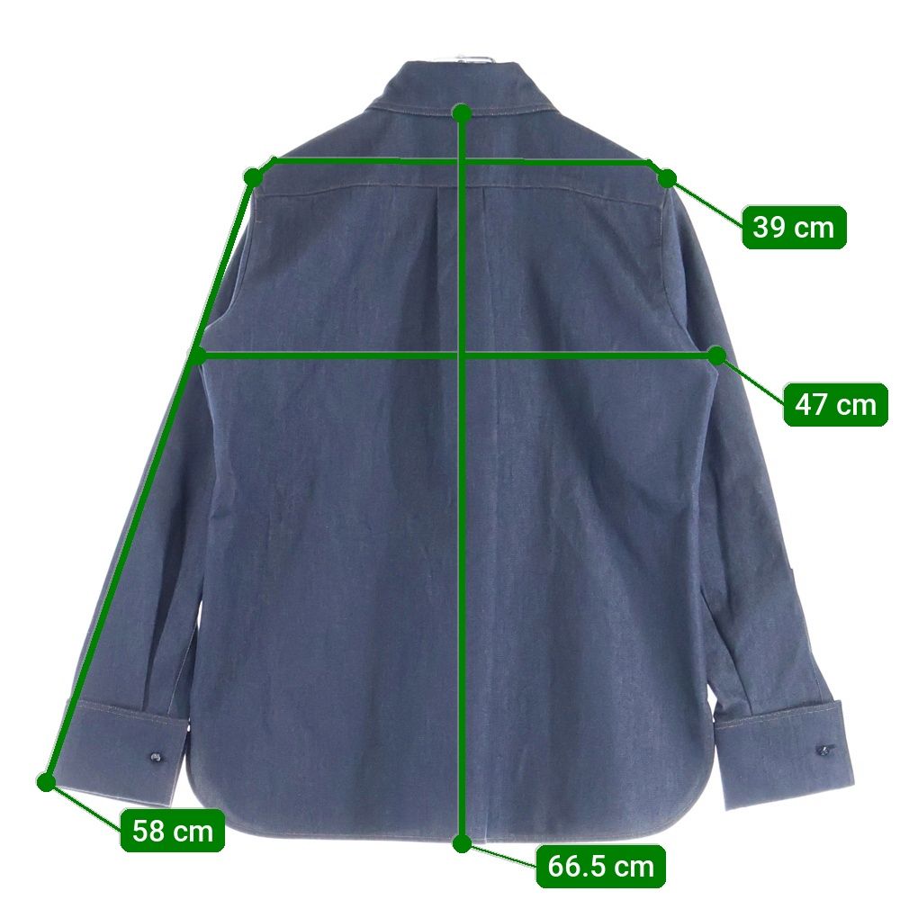 比翼ボタン デニム