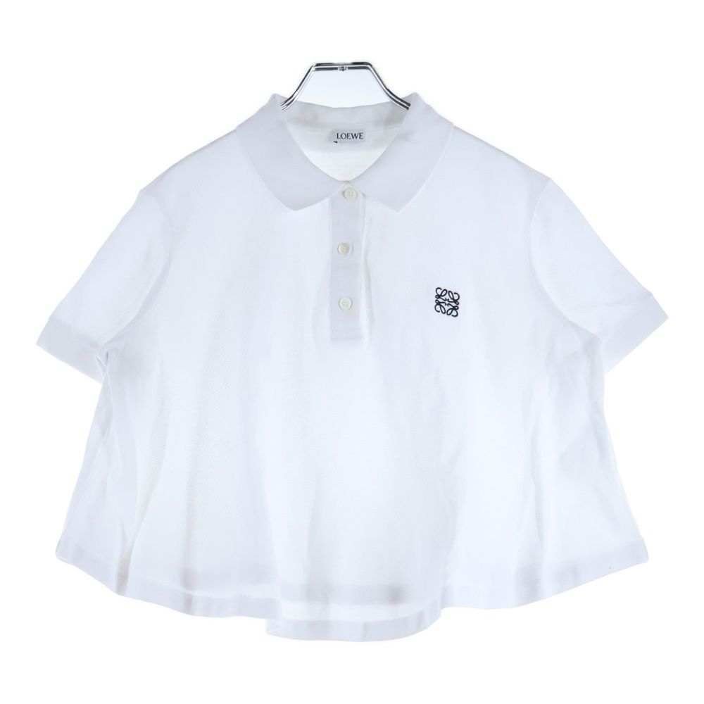 LOEWE ロエベ TRAPEZE POLO トラペーズ アナグラムロゴ 半袖ポロシャツ ホワイト