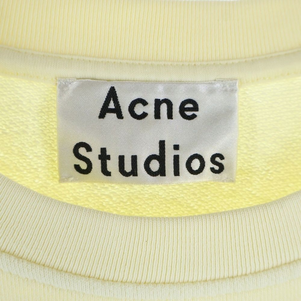Acne Studios アクネ ストゥディオズ Sweatshirt パッチ クルーネックスウェットトレーナー イエロー FN-WN- トレーナー スウェット トップス メンズ