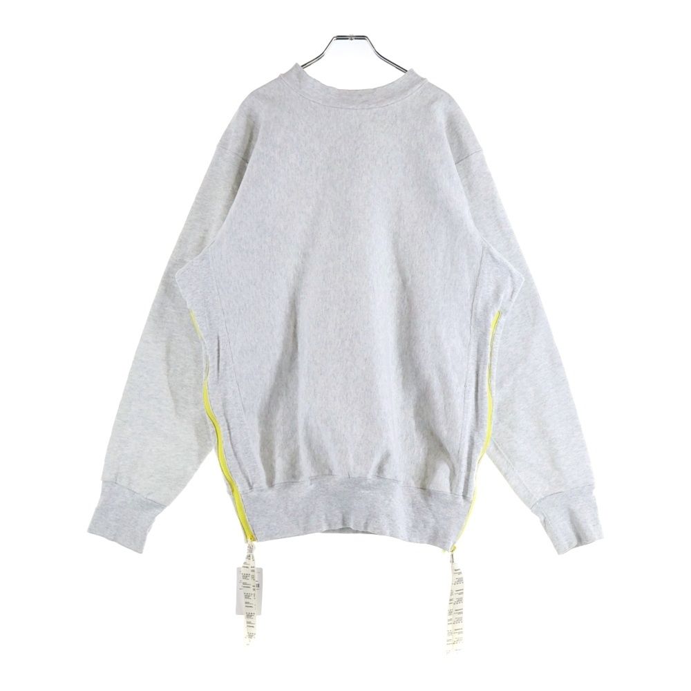 DIGAWEL ディガウェル サイドジッパー加工 クルーネックスウェットトレーナー グレー DWVB062 WWW_OLIVIERBERNSTEIN_COM
