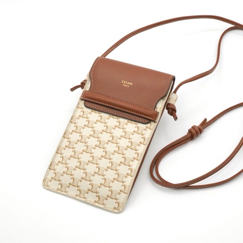 セリーヌ スマホショルダー ポシェット ロゴ トリオンフ セリーヌ