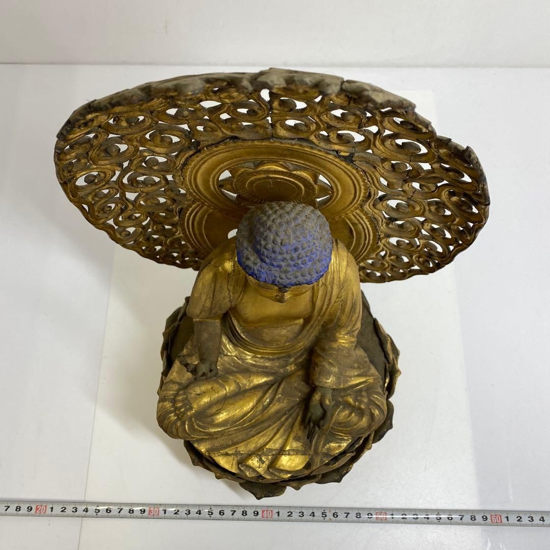 江戸初期 木彫砡眼阿弥陀仏