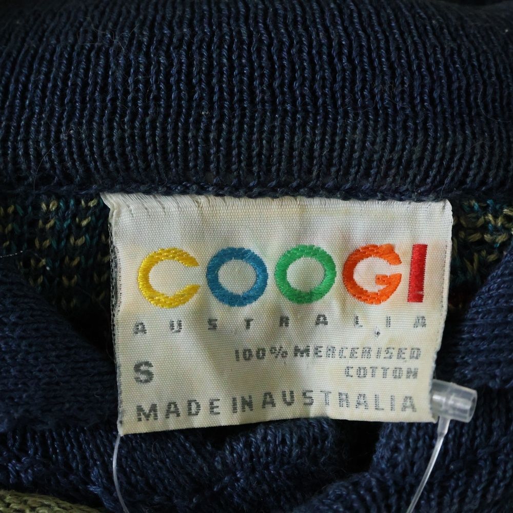 COOGI クージー 総柄 ロングスリーブ ニットポロシャツ マルチカラー WWW_SMP1DAWEKUDUS_SCH_ID