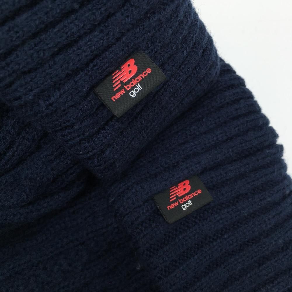 ニューバランスゴルフ ニットレッグウォーマー ネイビー スニーカー