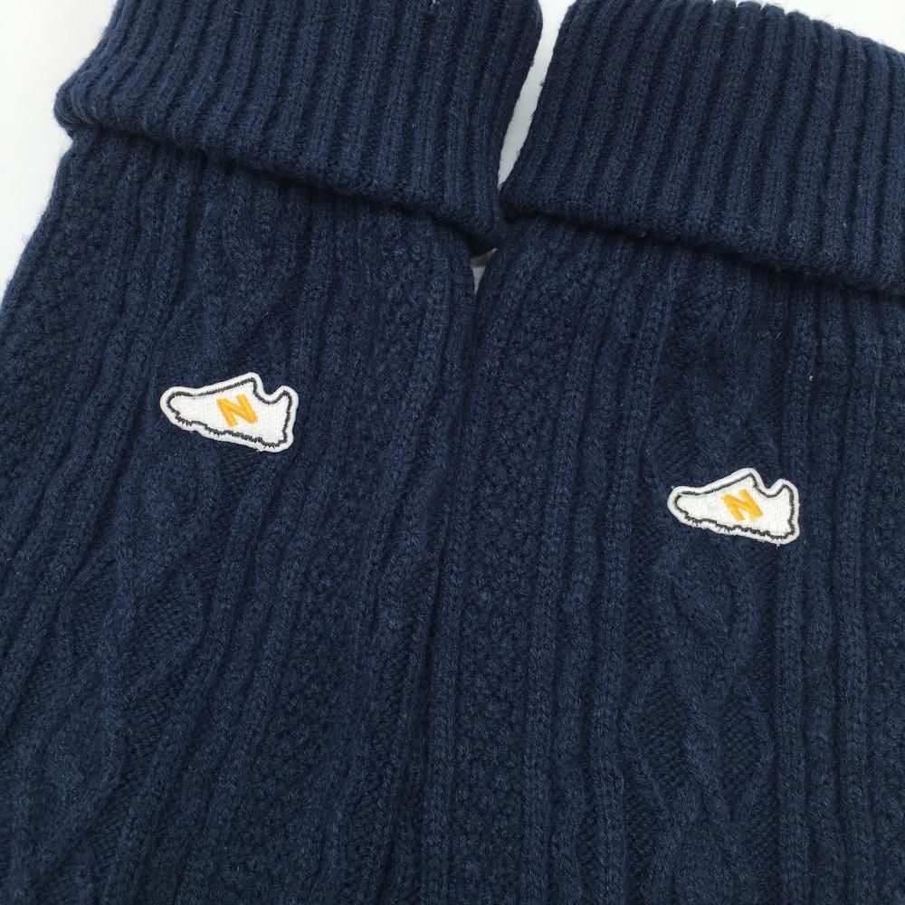 ニューバランスゴルフ ニットレッグウォーマー ネイビー スニーカー