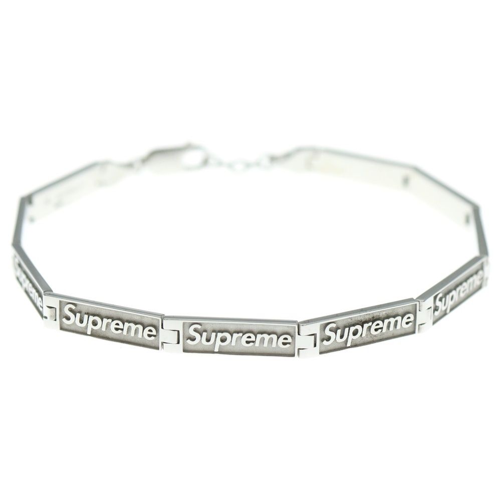 SUPREME シュプリーム 23SS ×Jacob - Co Logo Link Bracelet ジェイコブ ロゴリンク ブレスレット シルバー