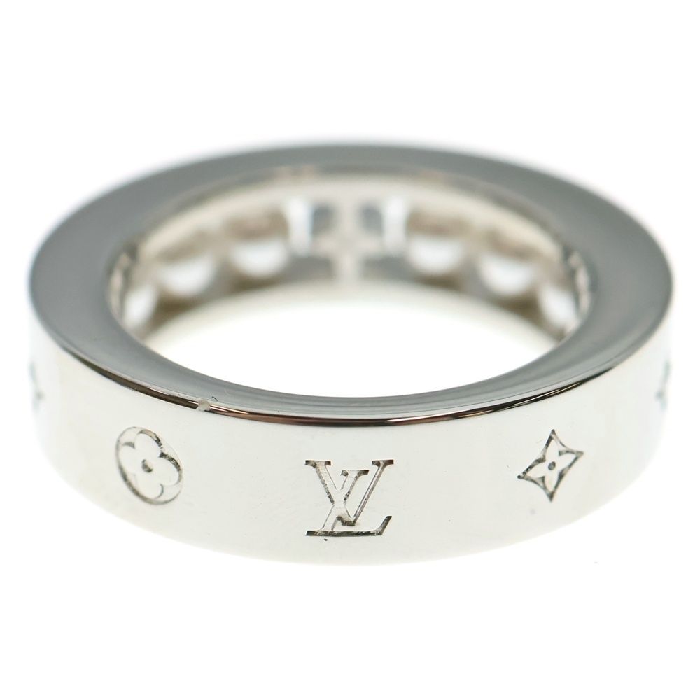 LOUIS VUITTON ルイヴィトン モノグラム パール リング シルバー M1550L TE0274