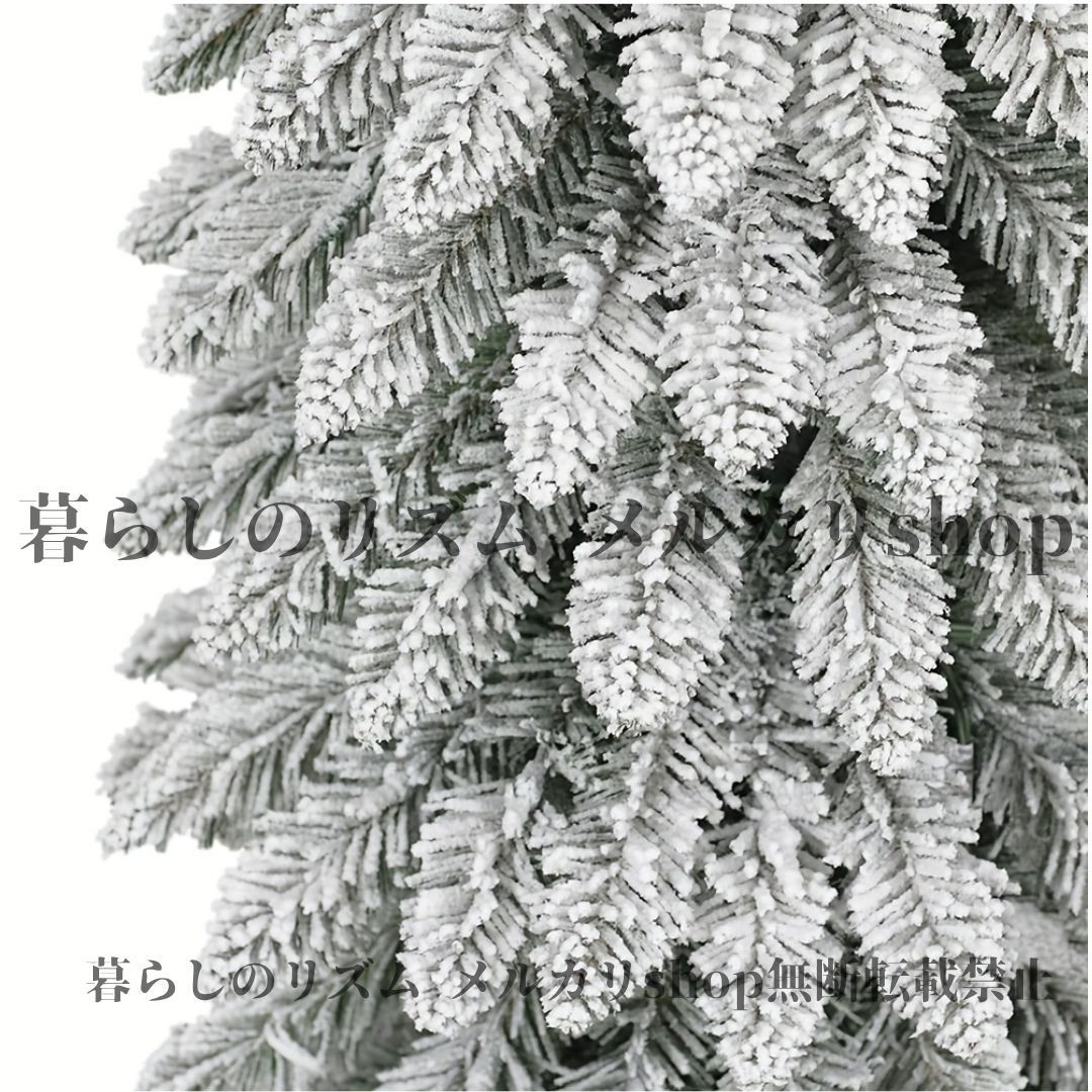 クリスマスツリー フロック加工 アルパインペンシル人工発光クリスマスツリー フロック加工 スノーホワイトクリスマスツリー クリスマス ホーム オフィス リビングルーム キッチン カフェ 施設 クリスマスデコレーション エレガント 高品質 SKLAD-KIRPICHA_RU
