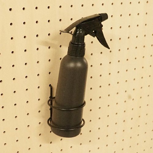 メーカー直送 有孔ボード ボトルホルダーM 黒 P25 20個 まとめ買い徳用 ペグ ペグボード PEG 孔あきボード 孔板 穴板 穴開