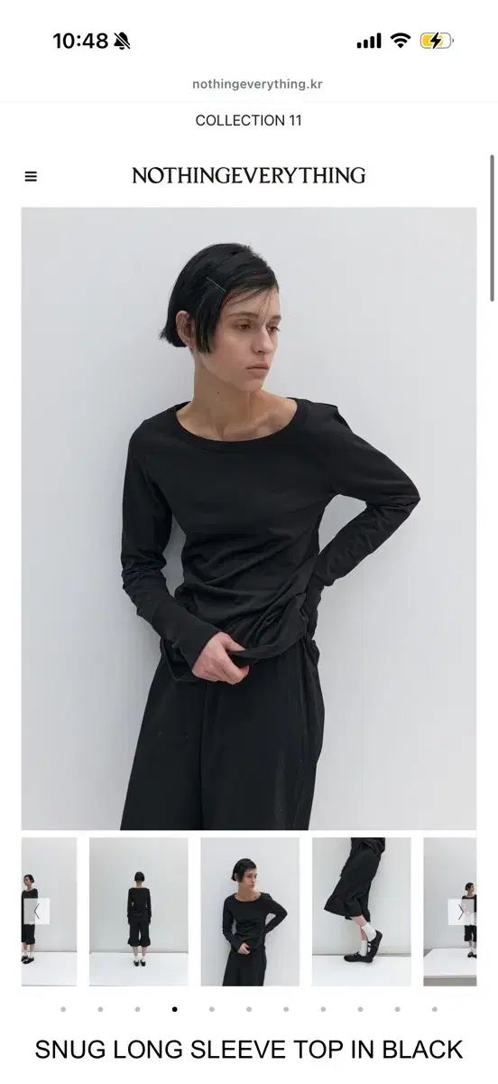 NOTHINGEVERYTHING スナッグ ロングスリーブ トップス