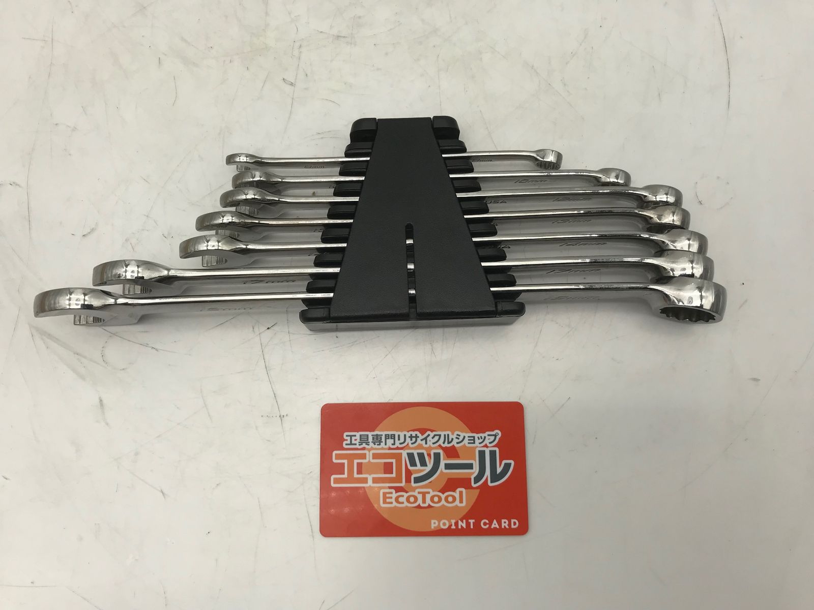 【中古品】〇Snap-on/スナップオン コンビネーションレンチ7本セット SOEXM 8～19mm [IT8DO9GBNNP4] [エコツール小牧ｲﾝﾀｰ店][M02]