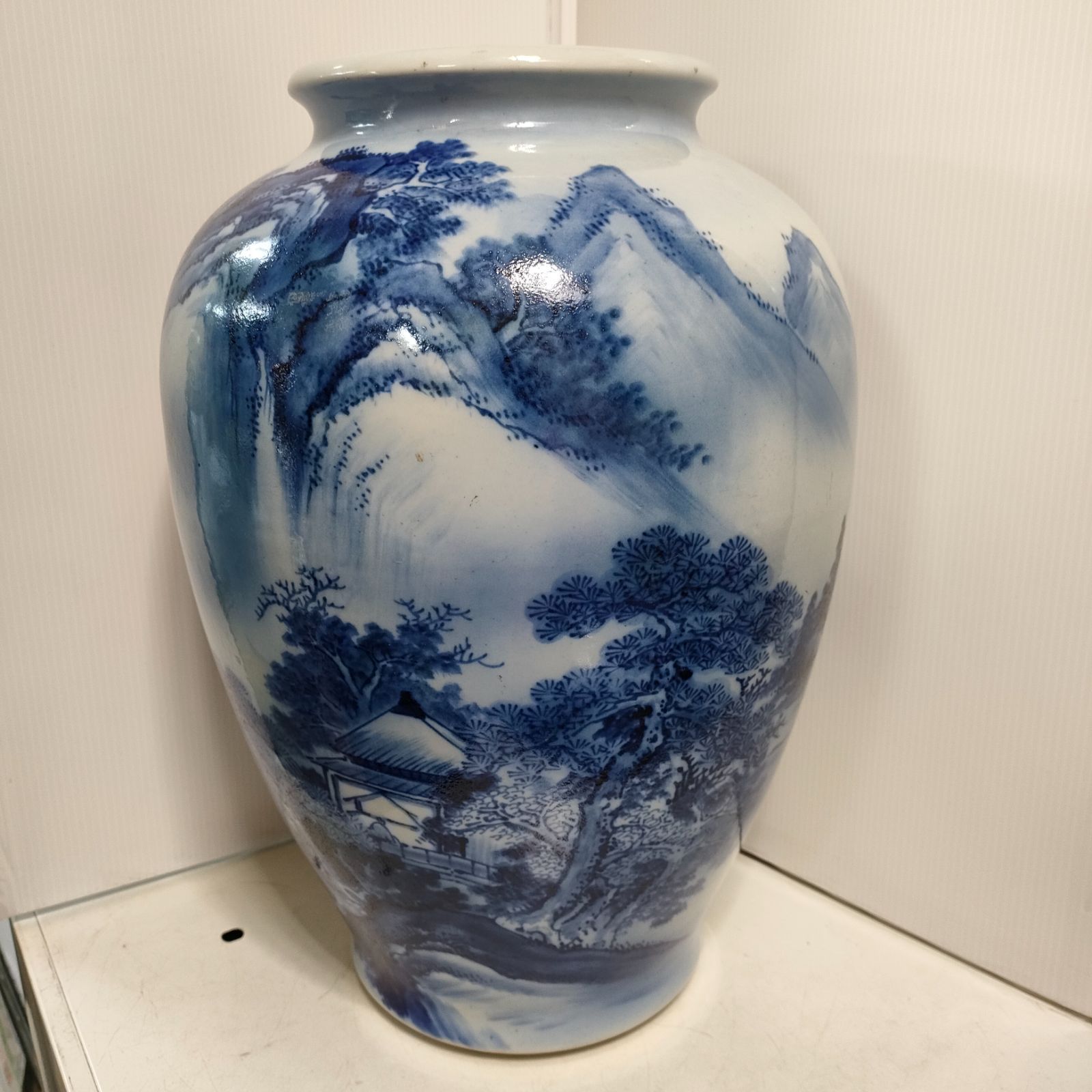 有田焼花瓶壺絵付アンティーク 有田焼 花瓶 壺