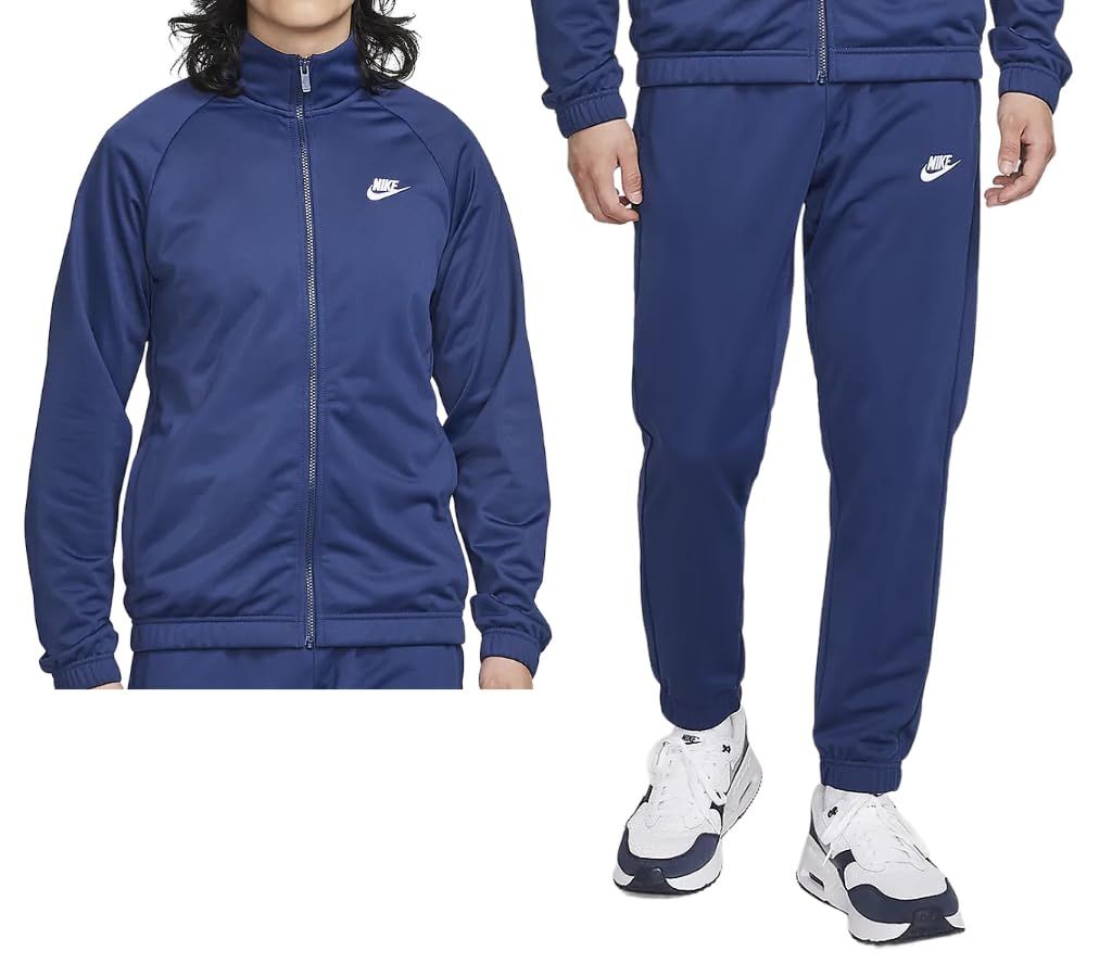 ナイキ 上下 セットアップ ジャージ クラブ ポリニット トラックスーツ ジャケット ロングパンツ NIKE AS M NK CLUB PK TRK SUIT FB7352-410 ミッドナイトネイビー ホ MIDNIGHT NAVY WHITE S