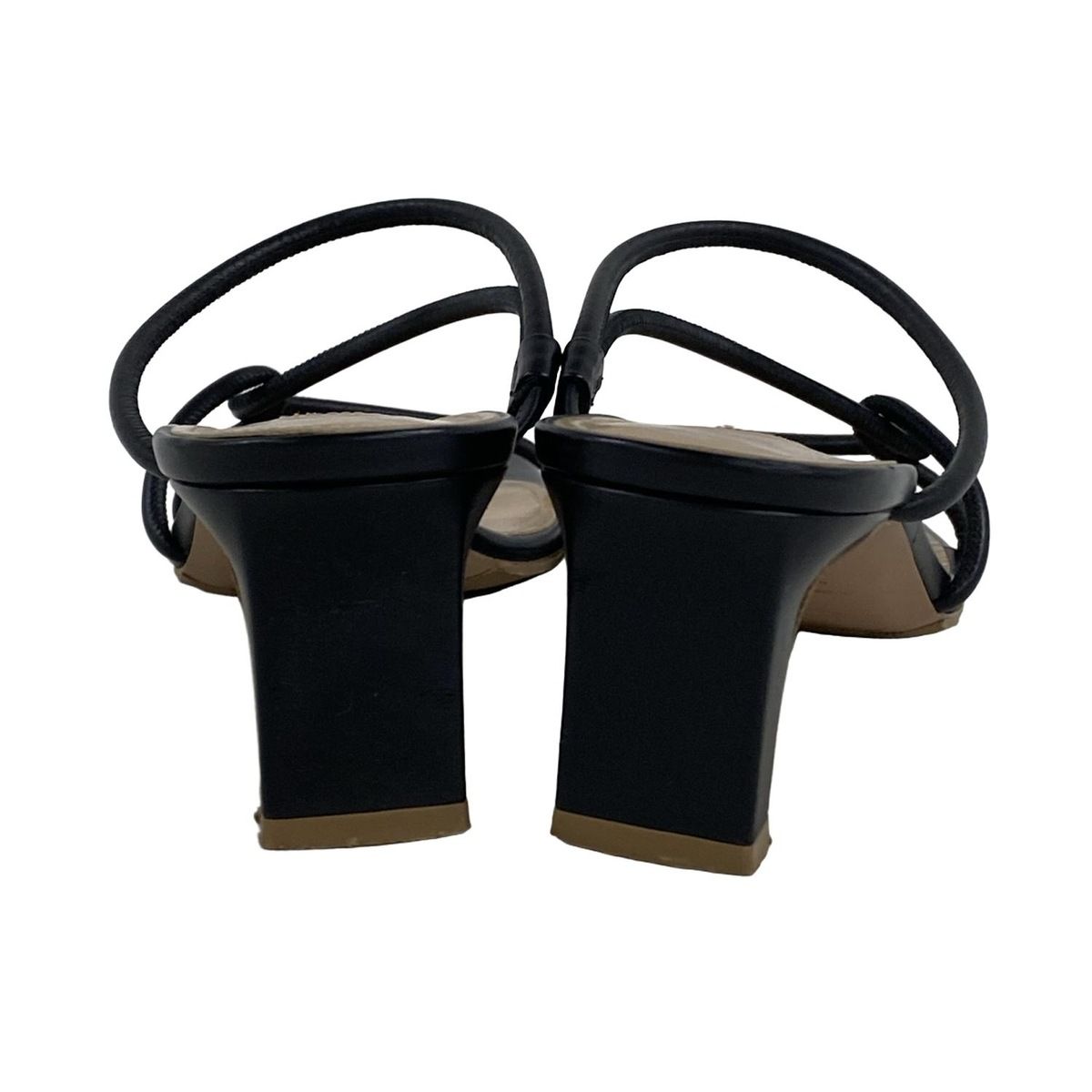  PELLICO ペリーコ サンダル 38 レディース - 黒 アウトソール張替済 レザー サンダル サンダル ミュール