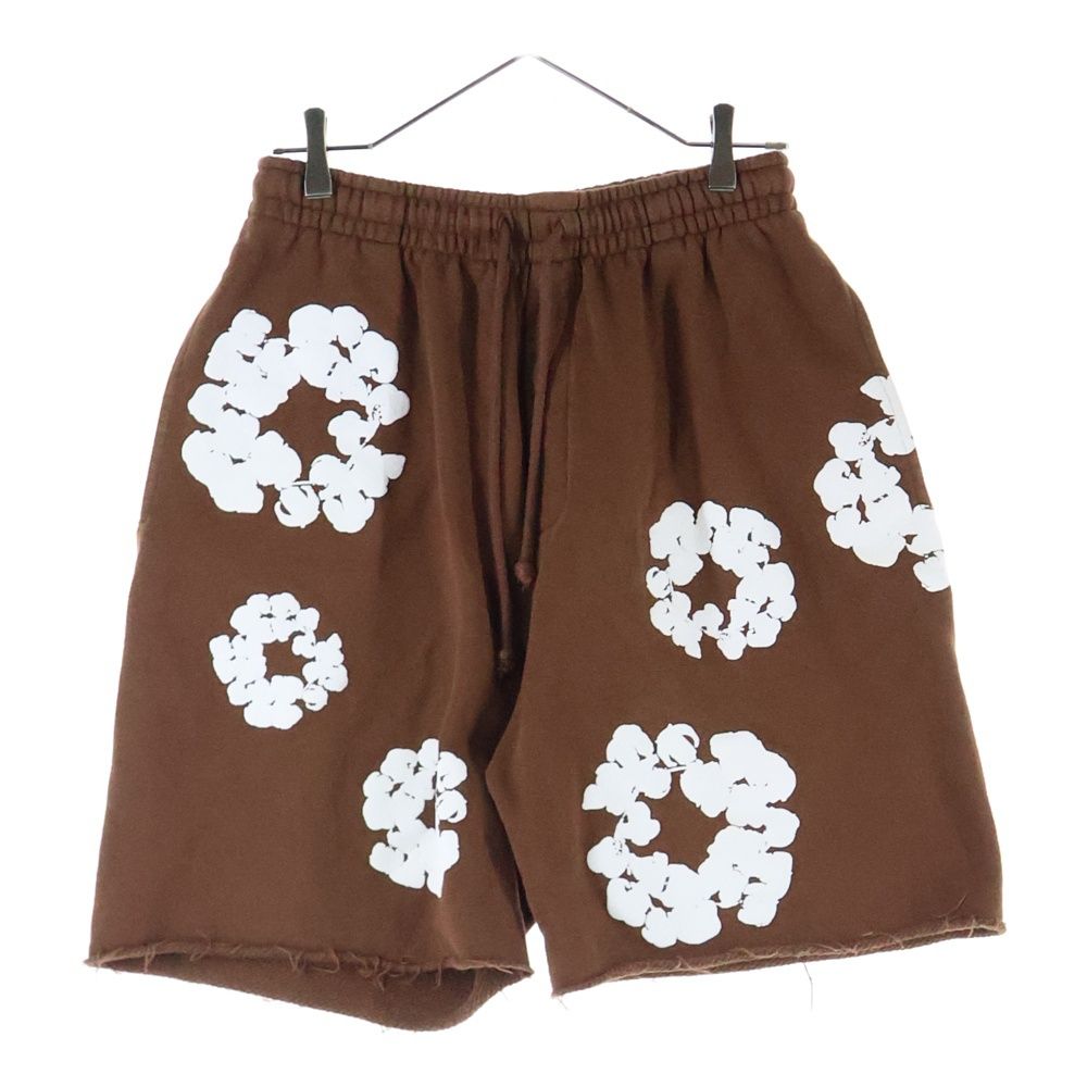 DENIM TEARS デニムティアーズ COTTON WREATH SWEAT SHORTS コットン スウェット ショーツ ハーフパンツ 花柄 ブラウン
