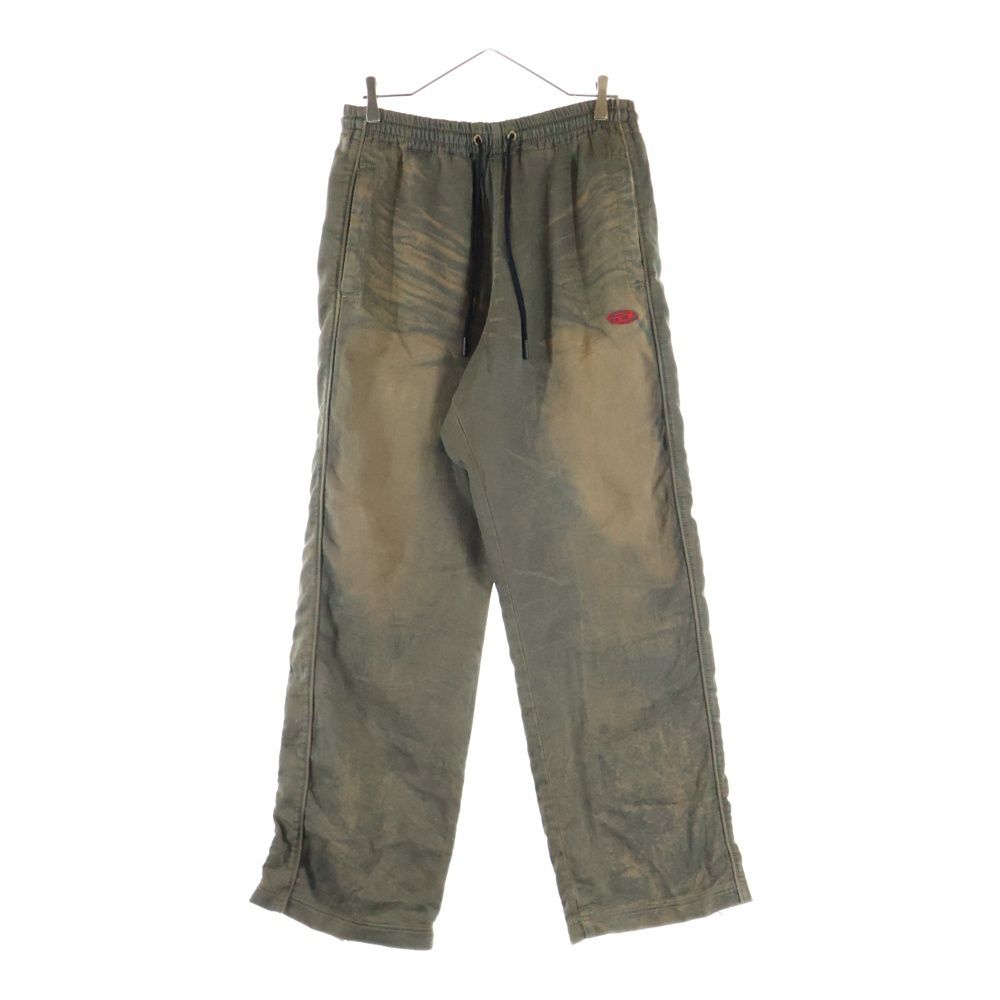 DIESEL ディーゼル D-MARTIANS-S マーシャン ドローストリング ストーンウォッシュ加工 スウェットパンツ ブラウン A13142