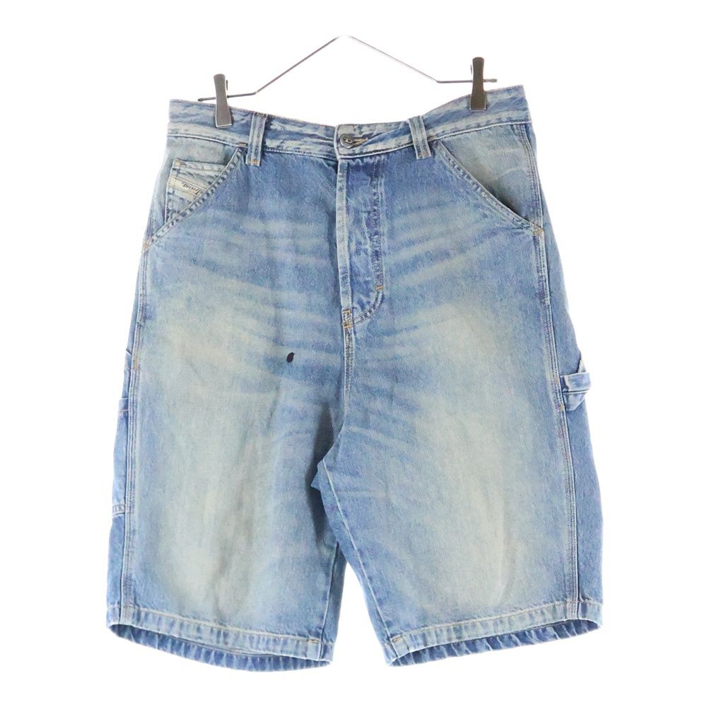 DIESEL ディーゼル 24SS D-LIVERY-SHORT カーペンター ハーフデニムパンツ ショーツ インディゴ A14072