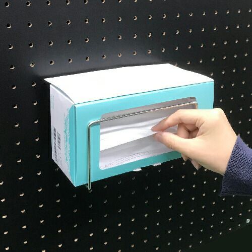 メーカー直送 有孔ボードマスクBOXホルダー 150x105 20個 まとめ買い徳用 P25 30兼用 ペグ ペグボード PEG 孔あきボード 孔板 穴板 穴開 WWW_SKLAD-KIRPICHA_RU