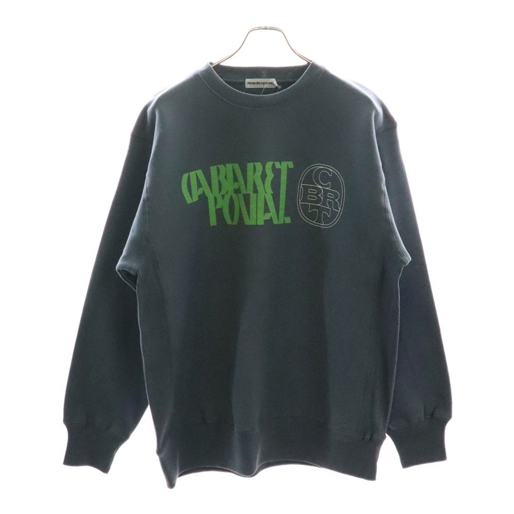 CABARET POVAL キャバレーポバール BEAUTY-YOUTH別注 REMAINS プリントスウェットトレーナー コバルト