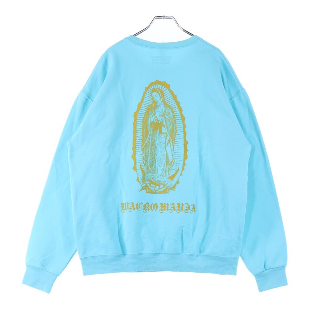 WACKO MARIA ワコマリア 21AW CREW NECK SWEAT SHIRT TYPE-1 バックマリアプリント クルーネック スウェット トレーナー ティファニーブルー 21FW-WMC-SS09