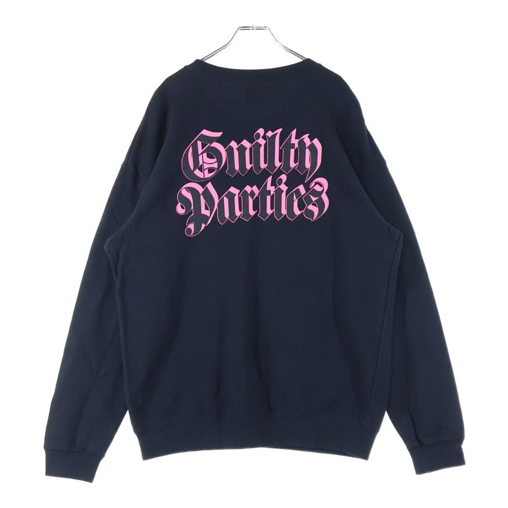 WACKO MARIA ワコマリア CREW NECK SWEAT SHIRT バックプリント クルーネック スウェット トレーナー ブラック ピンク