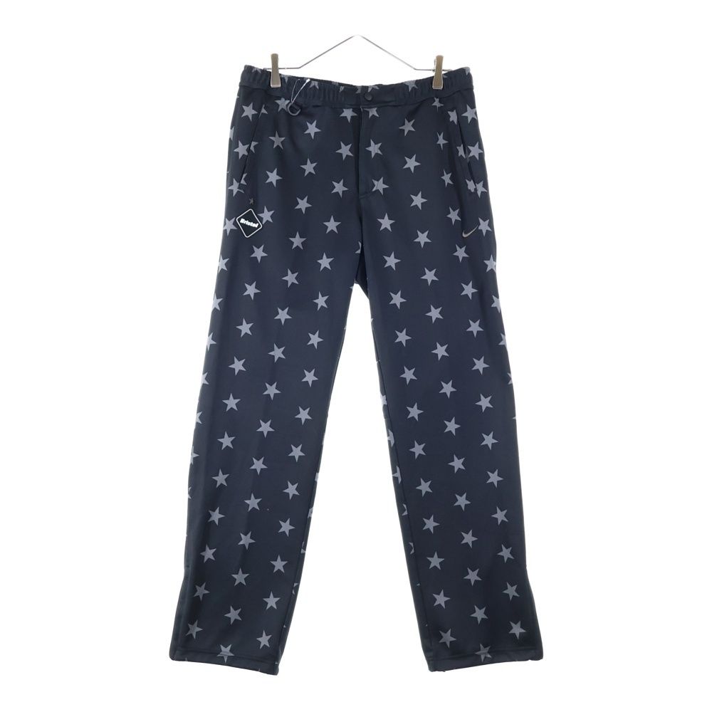 F.C.R.B.|F.C.Real Bristol|FCRB エフシーアールビー|エフシー ルブリストル 13AW ×NIKE PDK PANTS ナイキ スター総柄 フロントロゴワッペン トラックパンツ ブラック|グレー 615022-017
