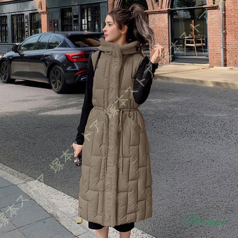 ウルトラライトダウンベスト レディース 立ち襟 ダウンコート インナー