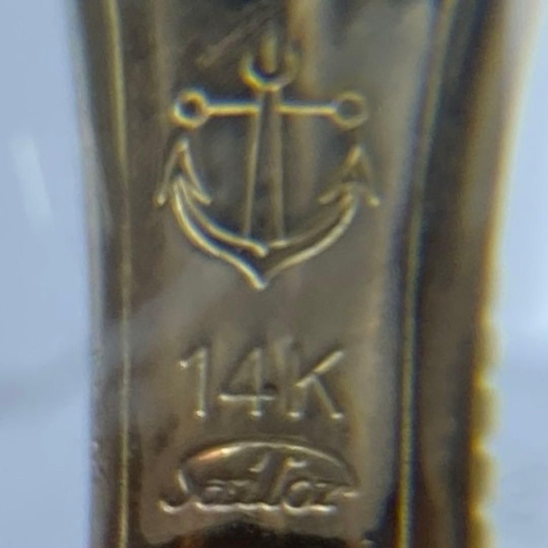 螺鈿蝶図万年筆14K刻16g東な7-0123 2F